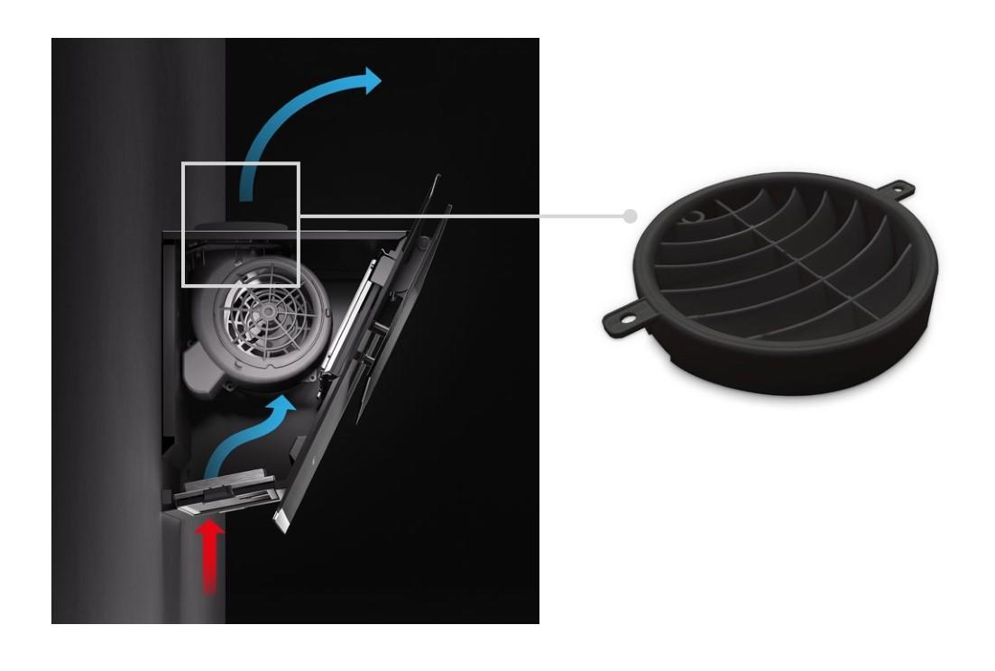 FALMEC déflecteur de sortie d'air KACL.1059 Ø 150 mm