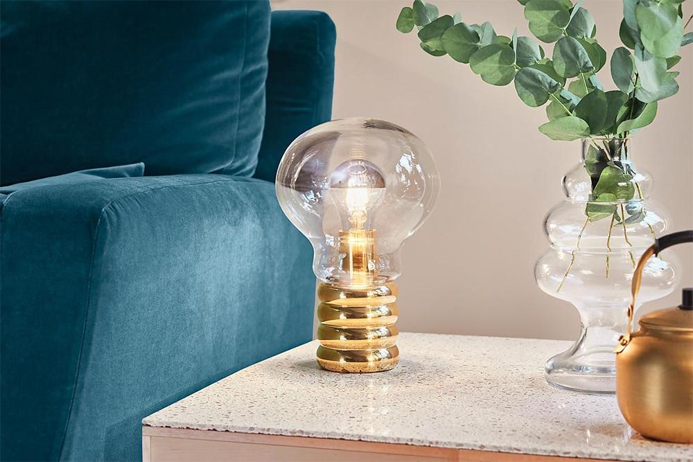 INGO MAURER table lamp BULB BRASS
