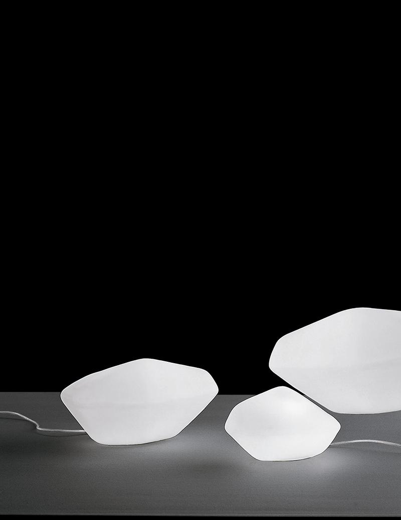 OLUCE floor table lamp STONES for outdoor