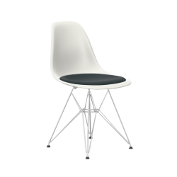 VITRA chaise avec coussin Eames Plastic Side Chair DSR NOUVELLES DIMENSIONS