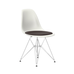 VITRA chaise avec coussin Eames Plastic Side Chair DSR NOUVELLES DIMENSIONS