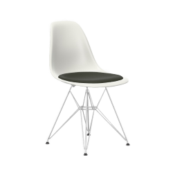 VITRA chaise avec coussin Eames Plastic Side Chair DSR NOUVELLES DIMENSIONS
