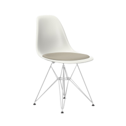 VITRA chaise avec coussin Eames Plastic Side Chair DSR NOUVELLES DIMENSIONS