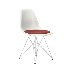 VITRA chaise avec coussin Eames Plastic Side Chair DSR NOUVELLES DIMENSIONS