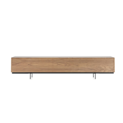 PUNT MOBLES buffet meuble MALMO 514 avec 3 portes avec la base H 17 cm