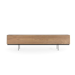 PUNT MOBLES buffet meuble MALMO 514 avec 3 portes avec la base H 39 cm