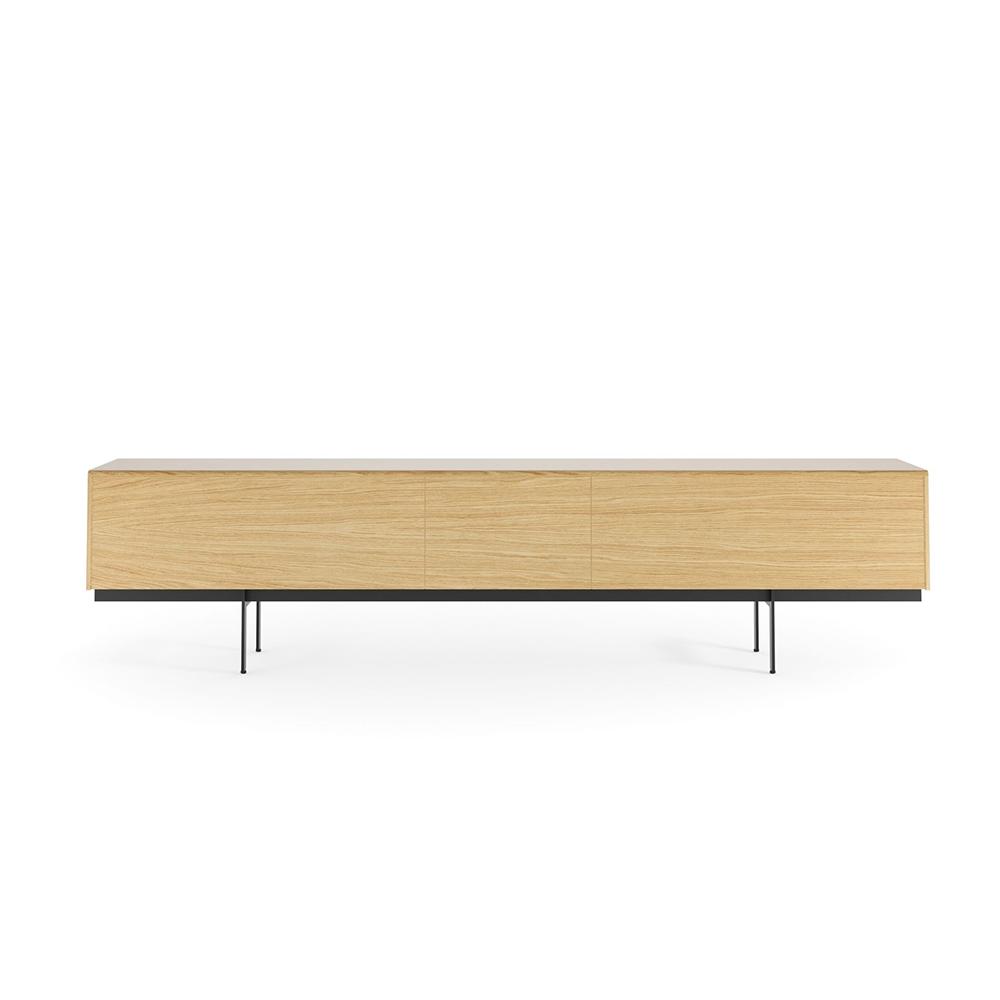 PUNT MOBLES buffet meuble MALMO 514 avec 3 portes avec la base H 39 cm