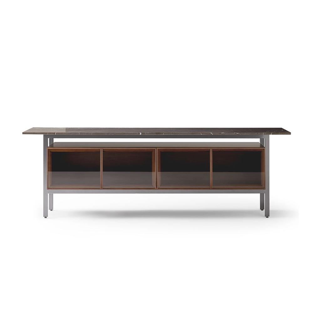 PUNT MOBLES sideboard furniture CHICAGO 2 glass doors