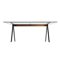 DRIADE table FRATE 200 x 80 avec poutre de 130 cm