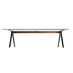 DRIADE table FRATE 275 x 86 avec poutre de 200 cm