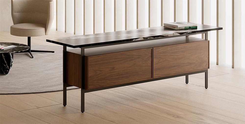 PUNT MOBLES buffet meuble CHICAGO avec 1 porte