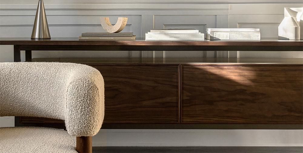 PUNT MOBLES buffet meuble CHICAGO avec 4 portes