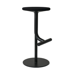 MAGIS height-adjustable swivel stool TIBU with upholstered seat
