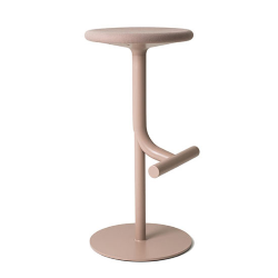 MAGIS height-adjustable swivel stool TIBU with upholstered seat
