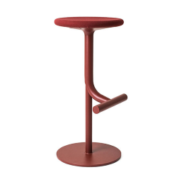MAGIS height-adjustable swivel stool TIBU with upholstered seat