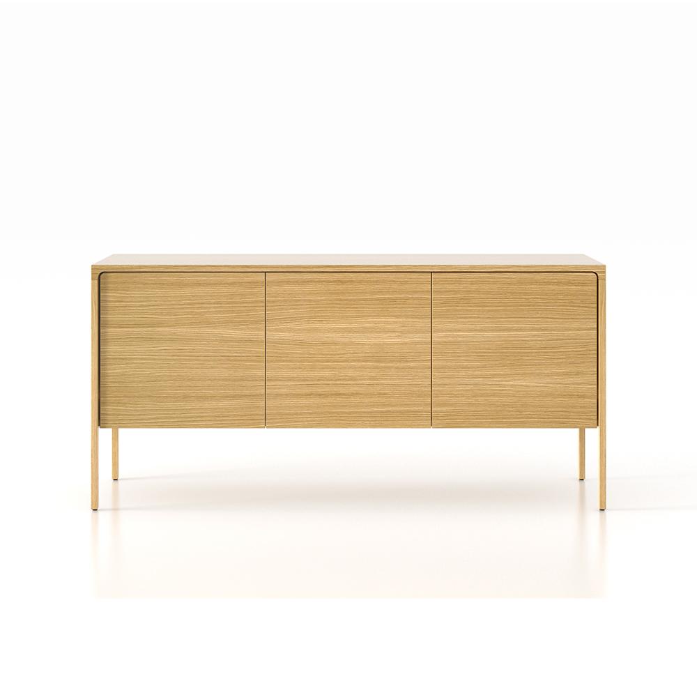 PUNT MOBLES buffet meuble TACTILE structure en chêne avec 3 portes