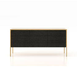 PUNT MOBLES buffet meuble TACTILE structure en chêne avec 3 portes