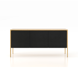 PUNT MOBLES buffet meuble TACTILE structure en chêne avec 3 portes