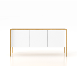 PUNT MOBLES buffet meuble TACTILE structure en chêne avec 3 portes