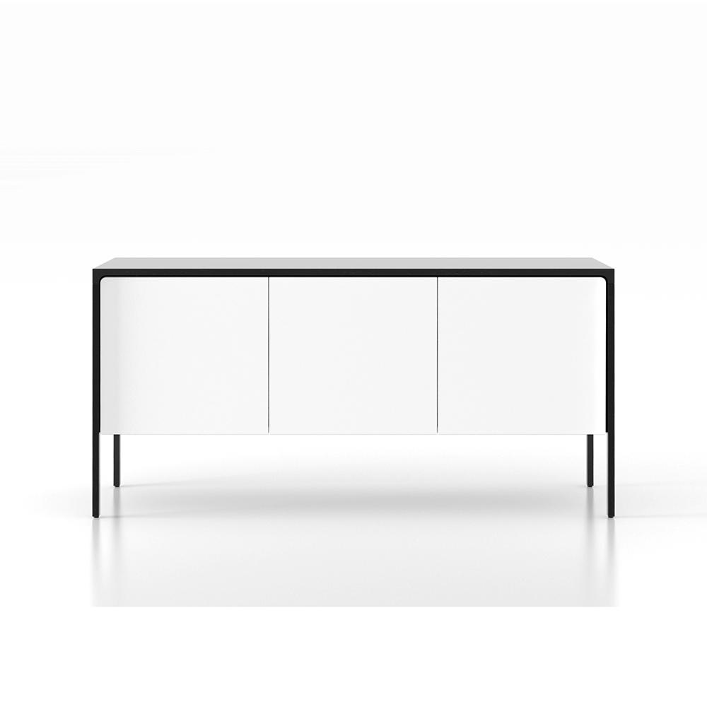 PUNT MOBLES sideboard furniture TACTILE ebony stained oak structure 3 doors