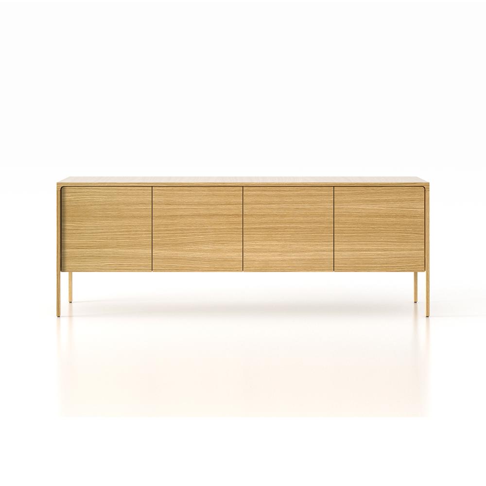 PUNT MOBLES sideboard furniture TACTILE oak structure 4 doors