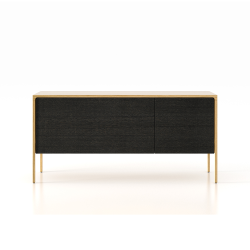 PUNT MOBLES buffet meuble TACTILE structure en chêne avec 3 tiroirs et 1 porte