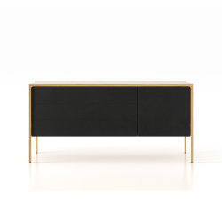 PUNT MOBLES buffet meuble TACTILE structure en chêne avec 3 tiroirs et 1 porte