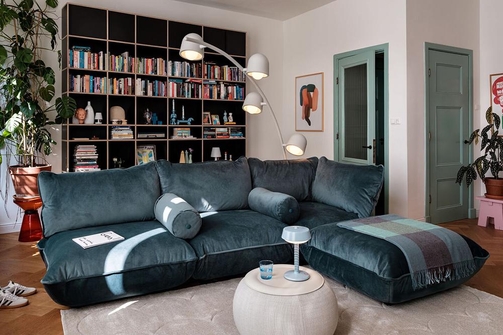 FATBOY pouf repose-pieds SUMO HOCKER VELVET