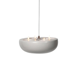 KARMAN bougeoir pour lampe à suspension BLACK OUT Ø 50 cm BLANC