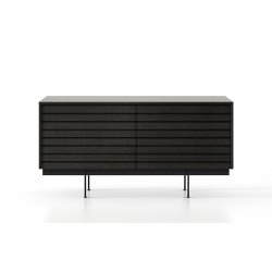 PUNT MOBLES buffet meuble SUSSEX 201 avec 2 portes avec la base H 17 cm