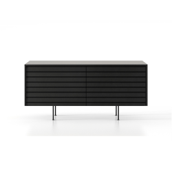 PUNT MOBLES buffet meuble SUSSEX 201 avec 2 portes avec la base H 17 cm