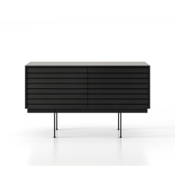 PUNT MOBLES buffet meuble SUSSEX 201 avec 2 portes avec la base H 29 cm