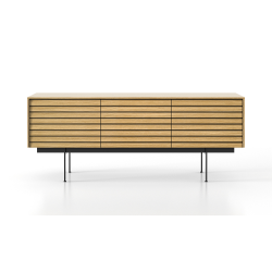 PUNT MOBLES buffet meuble SUSSEX 301 avec 3 portes avec la base H 29 cm