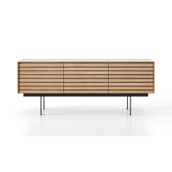 PUNT MOBLES buffet meuble SUSSEX 301 avec 3 portes avec la base H 29 cm