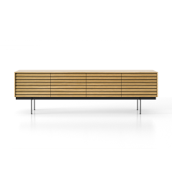 PUNT MOBLES buffet meuble SUSSEX 401 avec 4 portes avec la base H 29 cm