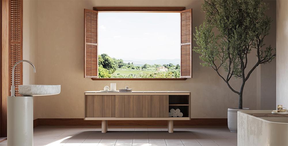 PUNT MOBLES buffet meuble ATRIO 180 avec pieds