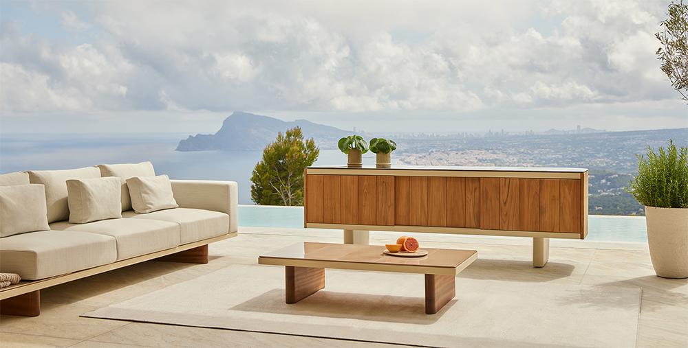 PUNT MOBLES buffet meuble ATRIO 180 avec pieds