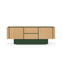 PUNT MOBLES buffet meuble DUNE avec 4 portes et 2 tiroirs