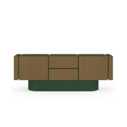 PUNT MOBLES buffet meuble DUNE avec 4 portes et 2 tiroirs