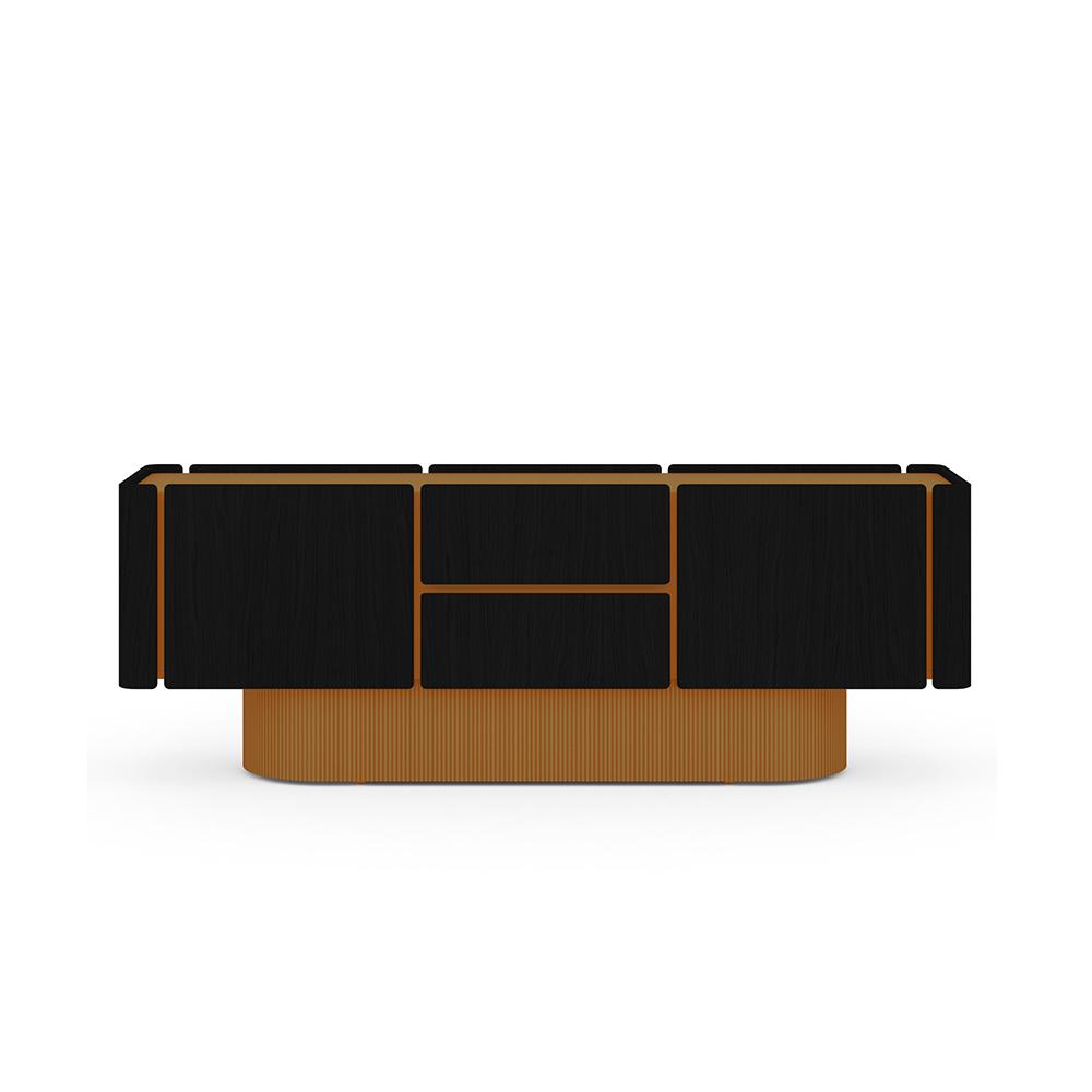 PUNT MOBLES buffet meuble DUNE avec 4 portes et 2 tiroirs