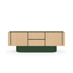 PUNT MOBLES buffet meuble DUNE avec 4 portes et 2 tiroirs