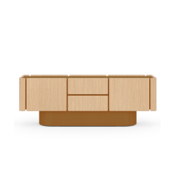 PUNT MOBLES buffet meuble DUNE avec 4 portes et 2 tiroirs