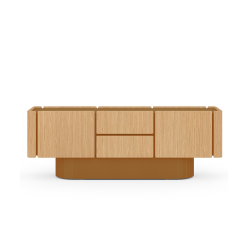 PUNT MOBLES buffet meuble DUNE avec 4 portes et 2 tiroirs