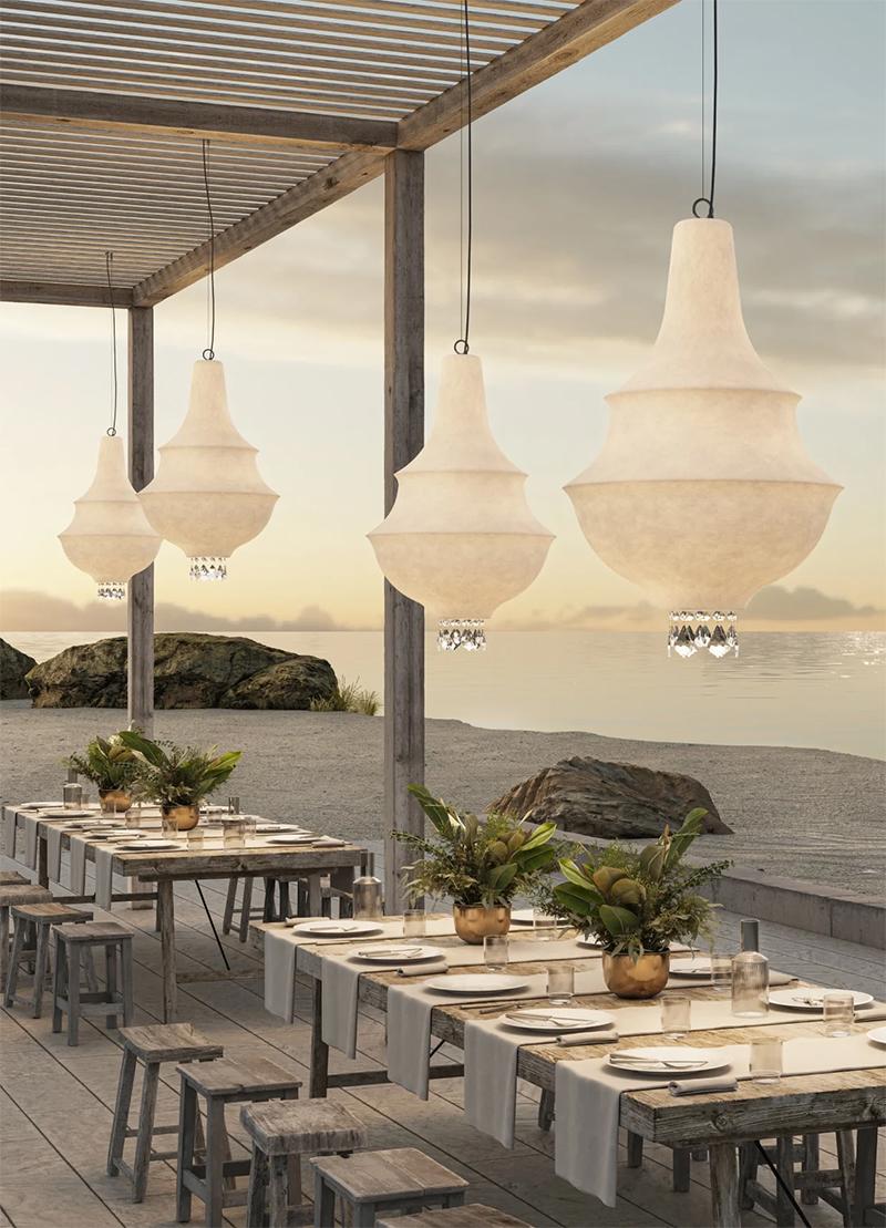 KARMAN lampe à suspension LADY D pour l'extérieur