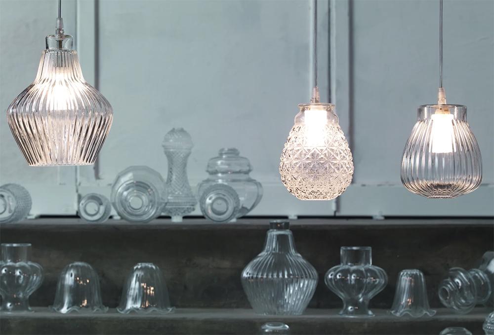 KARMAN lampe à suspension CERAUNAVOLTA forme "H"