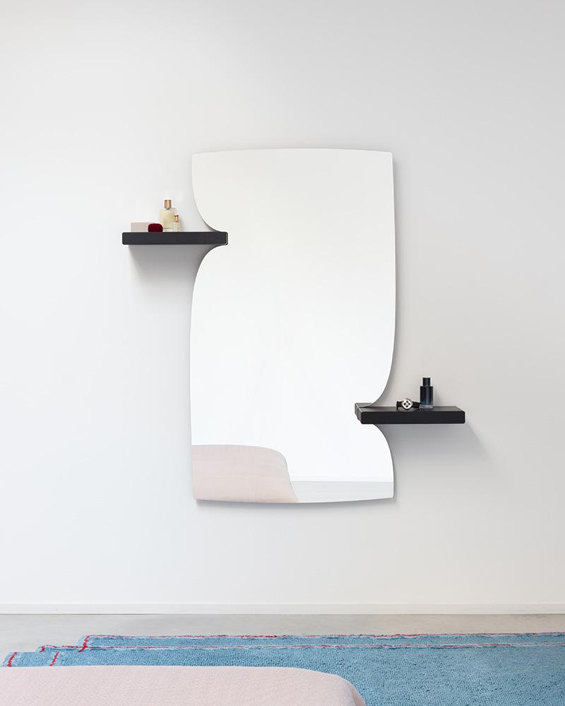 MAGIS wall mirror MORPHED MIRROR with shelf