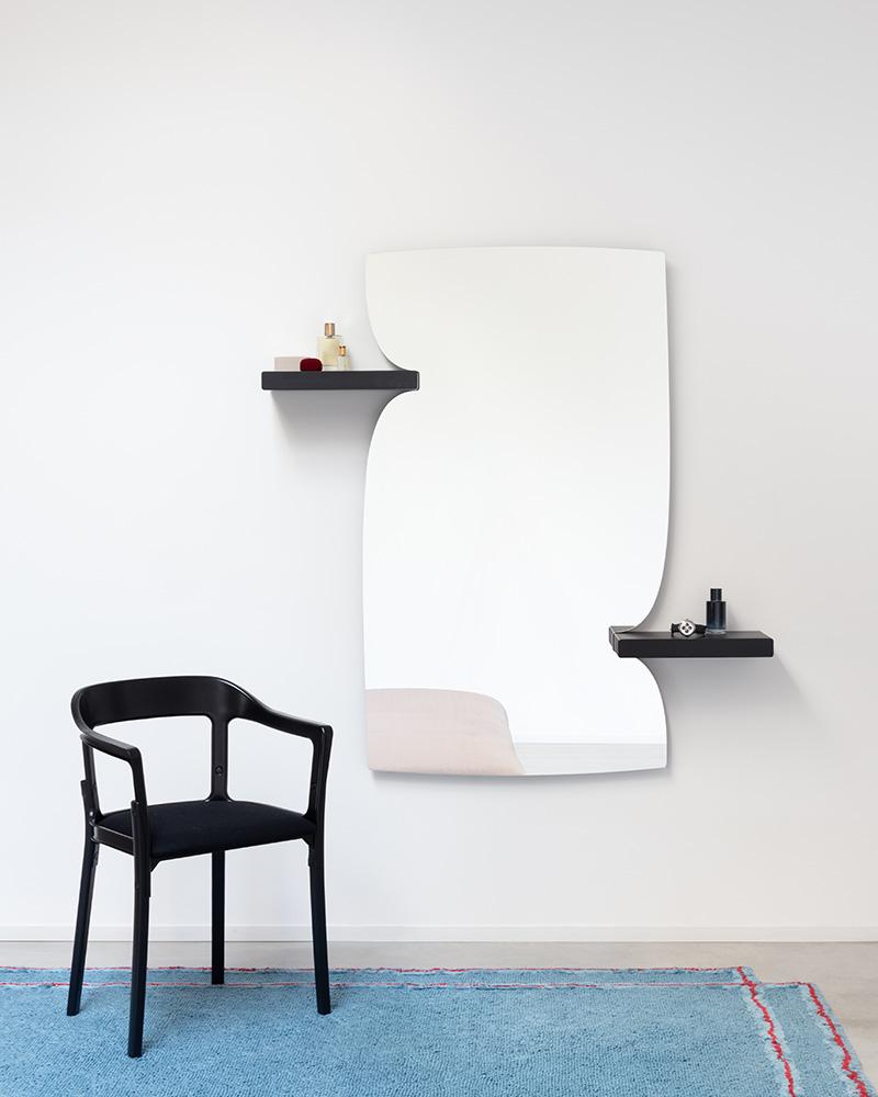 MAGIS wall mirror MORPHED MIRROR with shelf