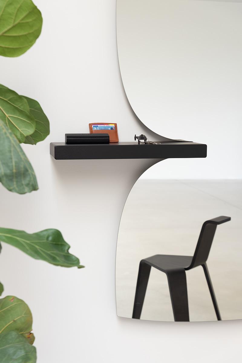 MAGIS wall mirror MORPHED MIRROR with shelf