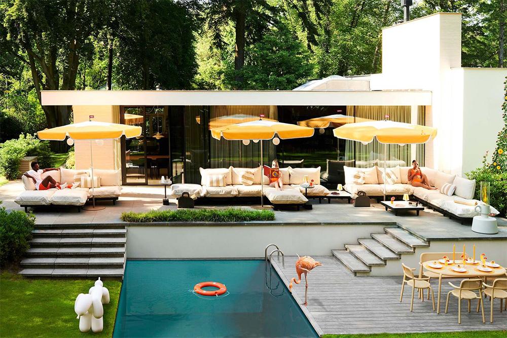 FATBOY outdoor sofa with 3 places PALETTI SET LARGE