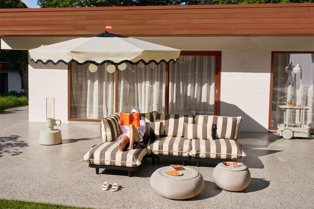 FATBOY outdoor sofa with 3 places PALETTI SET LARGE